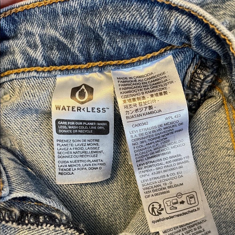 Medium Wash Button Fly Denim - Picture 7 of 7